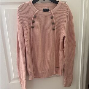Abercrombie & Fitch Blush Pink Crew Neck Sweater